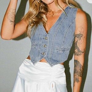 NWOT Denim Vest
